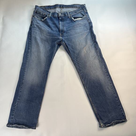 Levi's 550 Jeans Men's 40x30 Relaxed Fit 5-Pocket Cotton Denim Blue Medium Wash - Picture 1 of 14